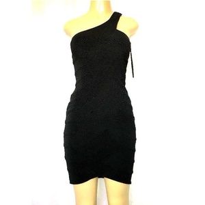NWT Aidan Mattox Bandage Dress Black 0 Mini Bodycon Sheath XS